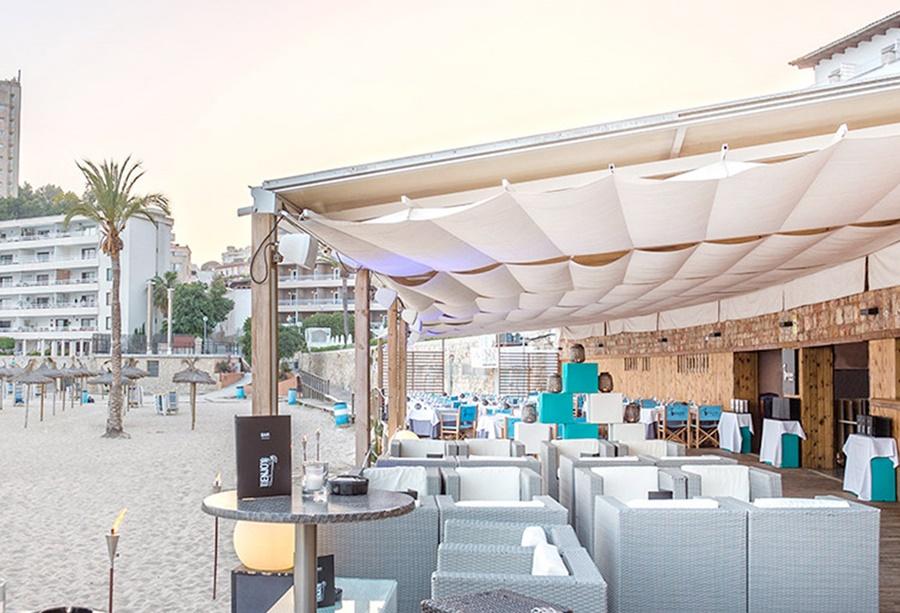 Hotel Be Live Adults Only Marivent Palma de Mallorca Exterior foto The beach club of the hotel